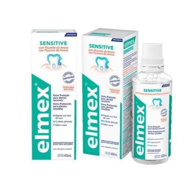 Imagem de Kit Enxaguante Bucal Elmex Sensitive 400ML Com 2 Unidades