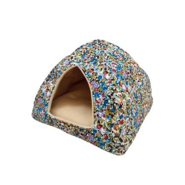 Imagem de Toquinha Azul Com Flores Grafite Porquinho Da India Hamster