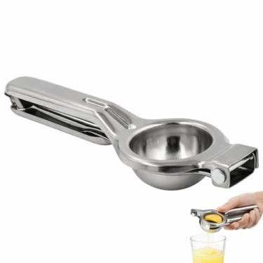 Imagem de Espremedor de Limão em Aço Inox Premium 20,5cm - Alta Extração sem Sementes, Fácil de Limpar e Resistente com Design Moderno