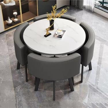 Imagem de Conjunto de mesa e cadeira de clube de recepção de escritório, mesa de negociação, mesas de sala de conferência, café, varanda, sala de estar, cozinha, mesa de jantar, para escritório em casa, sala de