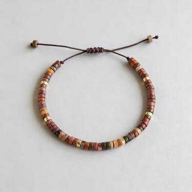 Imagem de Pulseiras elásticas para mulheres, homens, olho de tigre natural, lápis-lazúli, contas de cristal, pulseiras elásticas para alegria, felicidade, prazer, joias empilháveis para homens, pulseiras