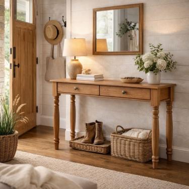 Imagem de Aparador Mesinha Corredor Hall Entrada Madeira Maciça 100%