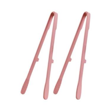 Imagem de Pinças De Silicone Pretas Antiderrapantes Para Alimentos, 2 Peças, Ute