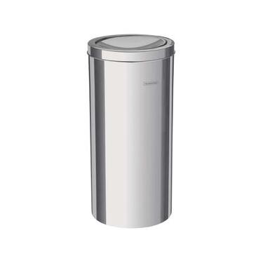 Imagem de Lixeira Tramontina com Tampa Basculante Swing 94542/130 em Aço Inox – 30 L