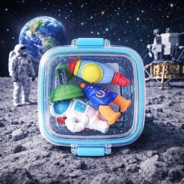 Imagem de Borracha Escolar Marmitinha Colorida Infantil Brinquedo Criativo Para 