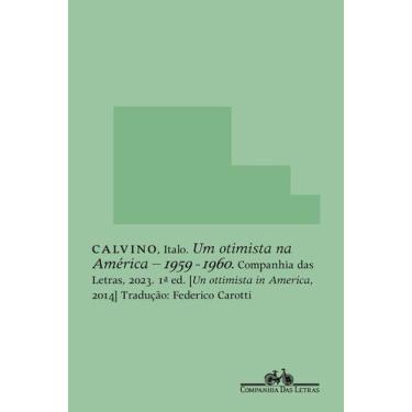 Imagem de Livro - Um otimista na América - Companhia das Letras