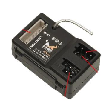 Imagem de Receptor 2CH 6CH 2.4G Para Carro RC, Barco, Tanque, Modelo 4.8-10V DC 