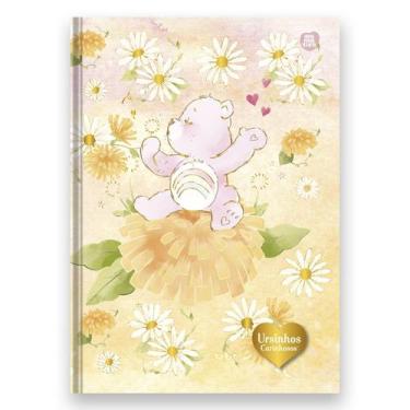 Imagem de Caderno Colegial Ursinhos Carinhosos Costurado 160 Folhas, Dourado