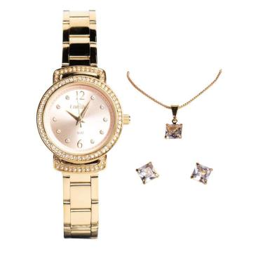 Imagem de Relógio Feminino Condor CO2035NUW/K4J Kit Dourado-Feminino