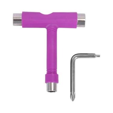 Imagem de Ferramentas Portáteis Em Forma De T Para Skate, Chave Allen Multifunci