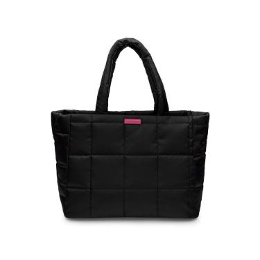 Imagem de Bolsa Matelassê Preta Com Detalhes Pink