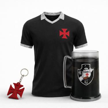 Imagem de Kit Vasco Da Gama Camisa Eterno + Caneca + Chaveiro Borracha - Masculino-Masculino