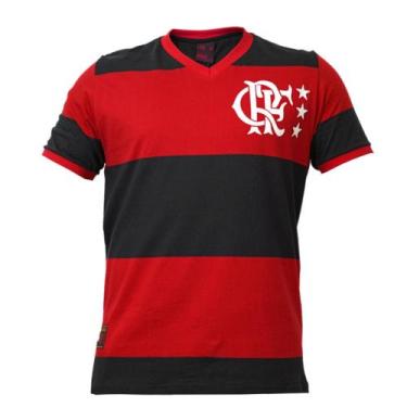 Imagem de Camisa Flamengo Retrô Libertadores 1981 Algodão - Masculino, P, Vermel