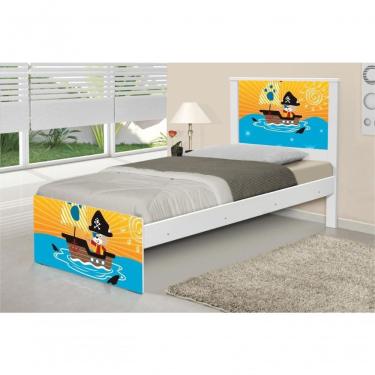 Imagem de Cama Solteiro Adesivada Pirata Com Colchão