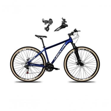 Imagem de Bicicleta Aro 29 Absolute Nero 5 Alumínio 24v Câmbios Shimano Freio A Disco Mountain Bike Azul 17