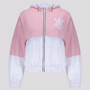 Imagem de Jaqueta Corinthians Corta Vento Feminina Rosa-Feminino