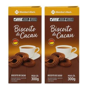 Imagem de Kit 2 Caixas Biscoito Chocolate Importado Members Mark 300g  Experiênc