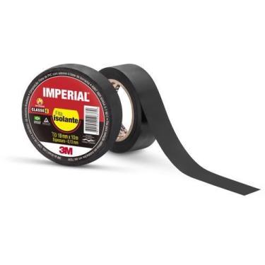 Imagem de Fita isolante imperial preta 3m 18 mm x 10 mt
