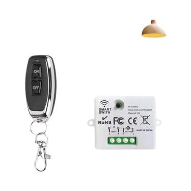 Imagem de Interruptor De Controle Remoto Sem Fio RF 433MHz Para Casa Inteligente