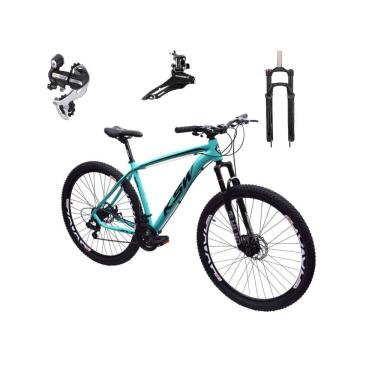Imagem de  Bicicleta Aro 29 Ksw Xlt 24v Câmbio Tras. Shimano Acera K7 Garfo Trava Freio a Disco - Azul 