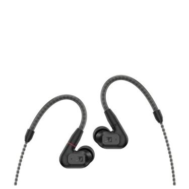 Imagem de Sennheiser Consumer Audio Fones de ouvido Audiófilos IE 200 cm – Transdutores TrueResponse para som neutro, graves impactantes, cabo trançado destacável com ganchos de orelha flexíveis – Preto