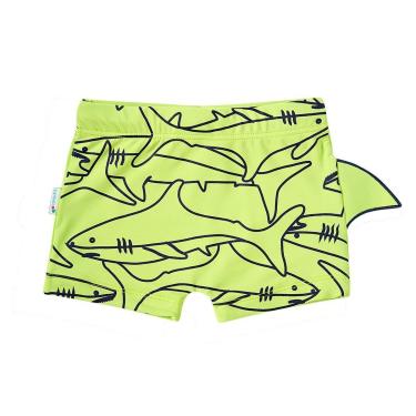 Imagem de Sunga Boxer Infantil Proteção UV Shark Verde Neon Tip Top-Masculino