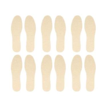 Imagem de Palmilhas De Lã De Ovelha Para Homens E Mulheres, 1-6 Pares, Aquecidas