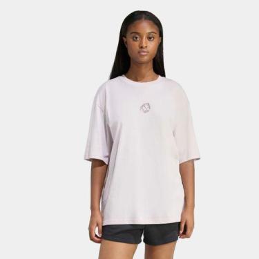 Imagem de Camiseta Adidas Animal Oversized Feminina, Roxo, M