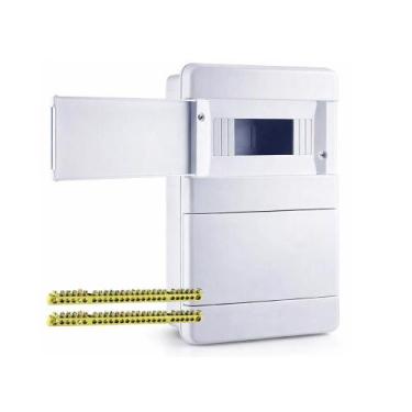 Imagem de Quadro de Distribuição para 16 Disjuntores DIN com Barramento Neutro/T