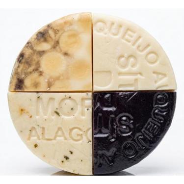 Imagem de Kit 4 Queijos Tipo Parmesão Alagoa MG 1kg (tradicional, capa preta, de