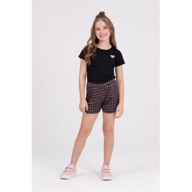 Imagem de Conjunto Infantil Shiny Heart Preto - Vida Costeira Oficial, Preto, 2