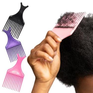 Imagem de Pente Garfo Black Power Marilu Volume e Definição para Cabelos Crespos