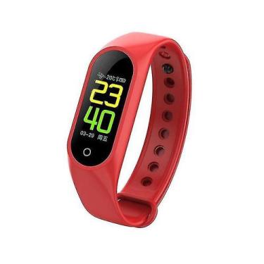 Imagem de Monitores de atividade k9 smart fitness band-red - HUOGUO