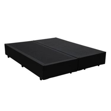 Imagem de Base  Box Blindado  Queen Bipartido  Homequeen Sintético Preto 40x158x198
