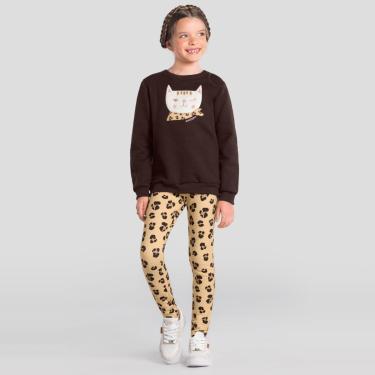 Imagem de Conjunto infantil menina de gatinho Brandili-Feminino