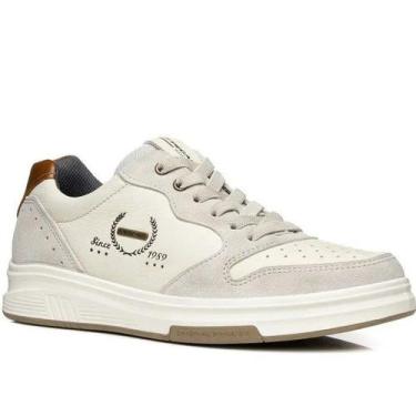 Imagem de Tênis Casual Pegada Masculino em Couro 11230401, Bege, 42