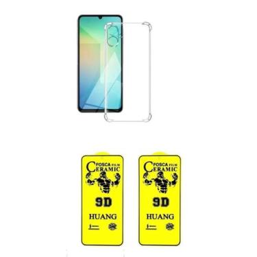 Imagem de 2UN Películas Cerâmica Fosca + Capa Silicone TPU Para Samsung Galaxy A