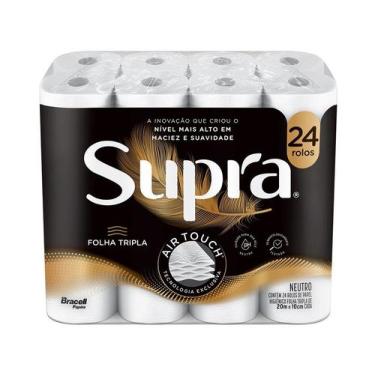 Imagem de Papel Higiênico Folha tripla Bracell Supra 24 Rolos 20m, 24