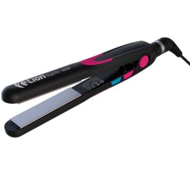 Imagem de Chapinha de cabelo 420F preta e Rosa Bivolt