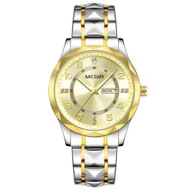 Imagem de Relógio masculino pulseira de aço inoxidável casual  à prova d´agua