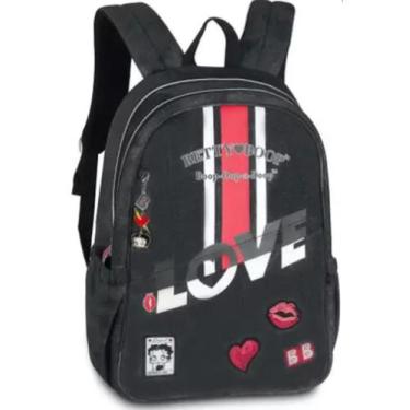 Imagem de Mochila Betty Boop Jeans BP2202 Faculdade Escolar Notebook - betty boo