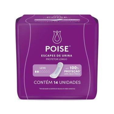 Imagem de Protetor Diário Poise Escape de Urina Leve 14 Unidades