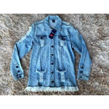 Imagem de Jaqueta jeans desfiada feminina - Fanprust