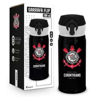 Imagem de Garrafa Térmica Flip 300ML Times de Futebol Sortidos Cor:Corinthians -