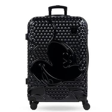 Imagem de Mala de Viagem Grande 32 Kg ABS 4 Rodas Mickey Epcot Preta, G, Preto