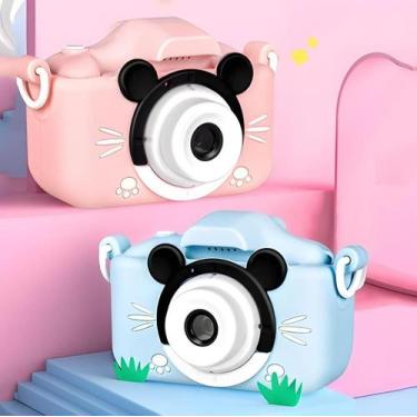 Imagem de Câmera E Filmadora Digital Com Câmera Frontal e Case Infantil Recarreg