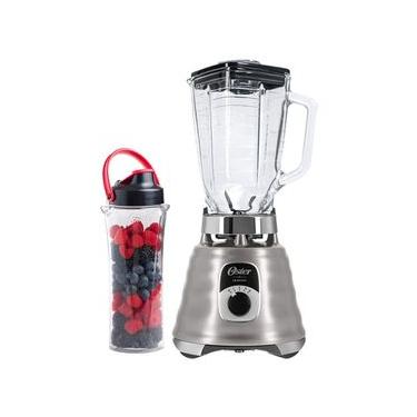 Imagem de Kit Liquidificador e Jarra Blend N Go Oster New Osterizer Aço Escovado BLST4655Z 220V