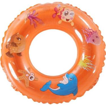 Imagem de Boia Redonda Fundo do Mar Infantil 60cm - Bene Casa, Laranja