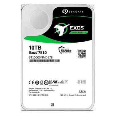 Imagem de HD Servidor 10TB Seagate Exos 7E10 SATA III 6GBs 3.5Pol 7200RPM Cache 