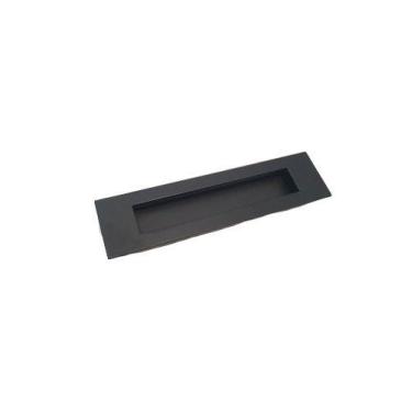 Imagem de Puxador Concha De Embutir 32cm Preto Para Porta Aço Inox 304 - TOZZATT